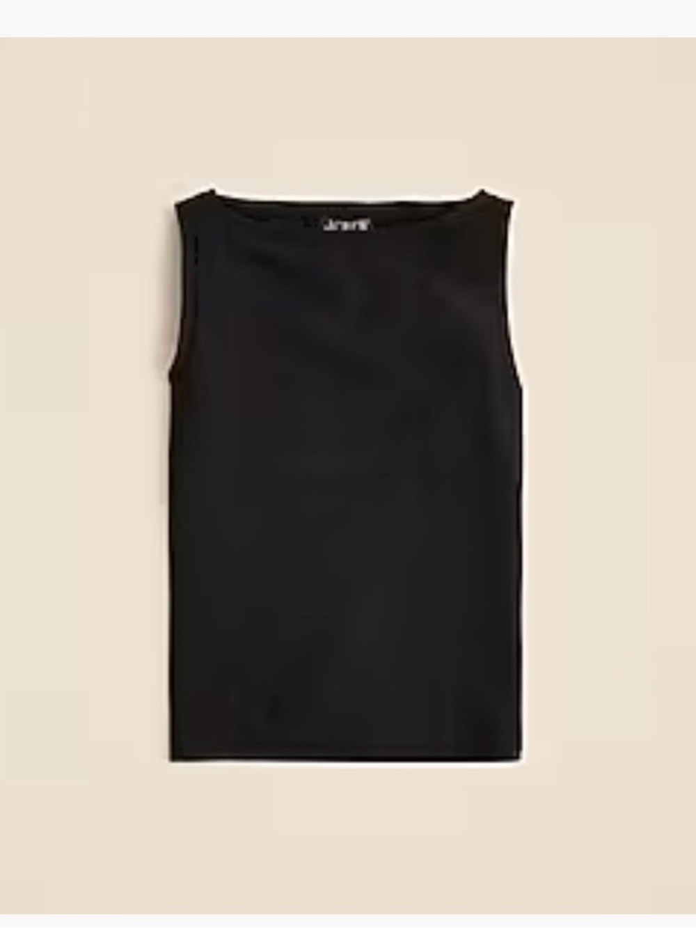 J. Crew Black stretch cotton Sleeveless black shell top XS